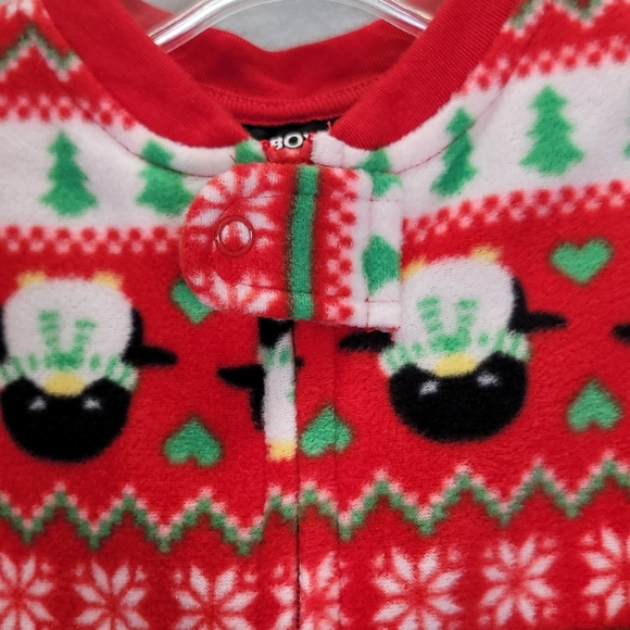 JOE BOXER Christmas Print Pajamas One Piece Suit Blanket Sleeper. 18 months - Picture 4 of 7